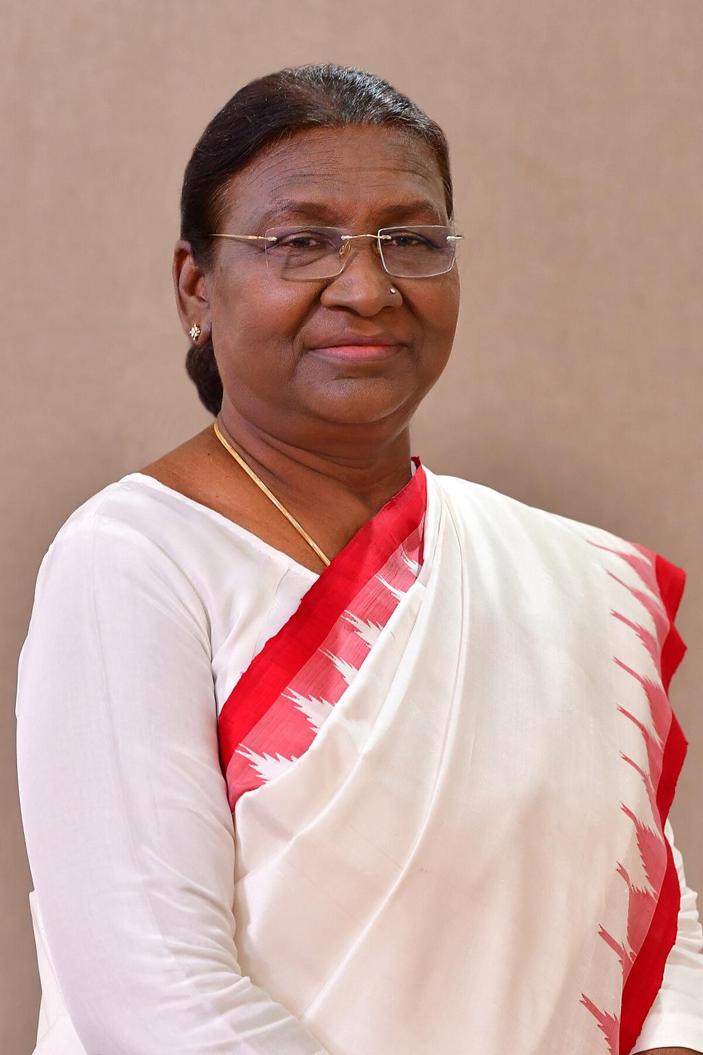 Portrait representing Droupadi Murmu, political leader