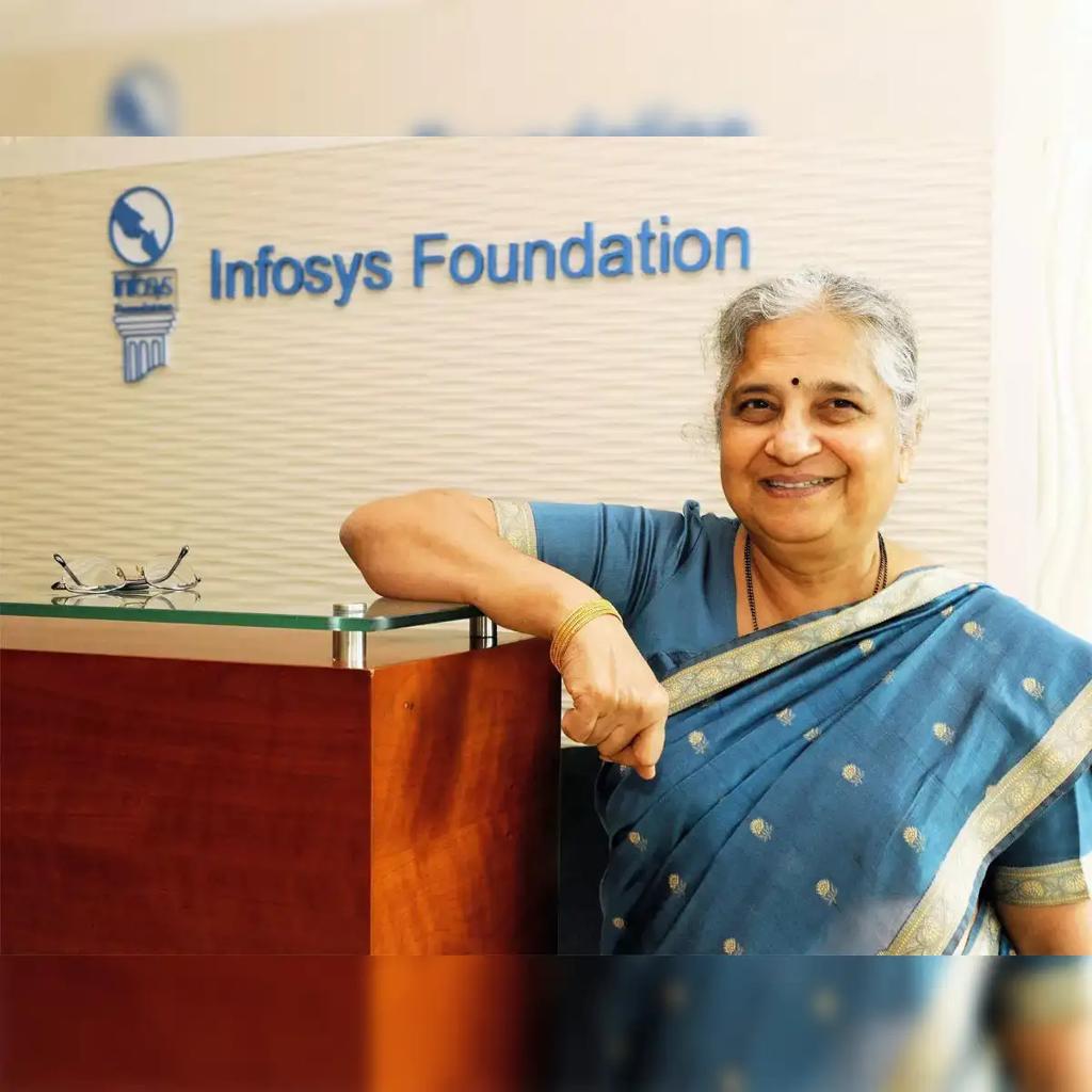 Portrait representing Sudha Murty, philanthropist