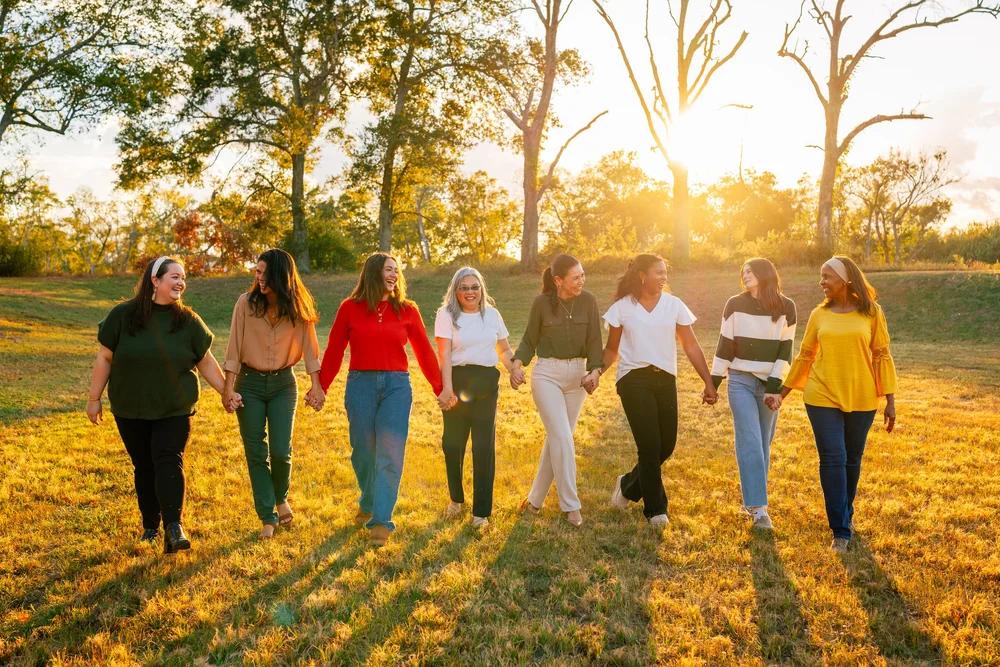 Diverse women of different generations, confident and united